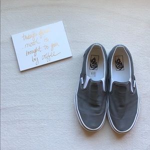 Grey Slip Ons Vans